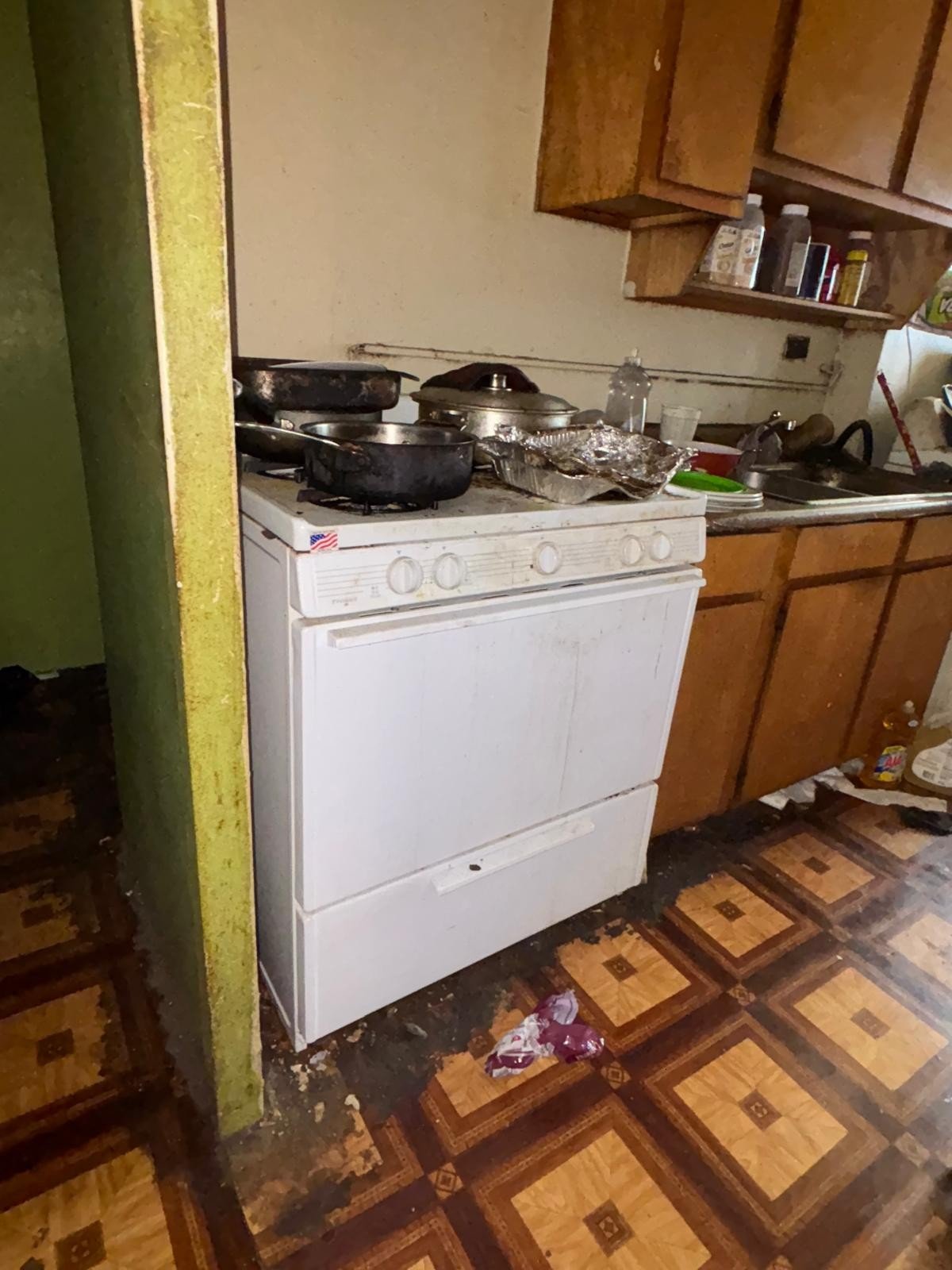 Living room cleaning